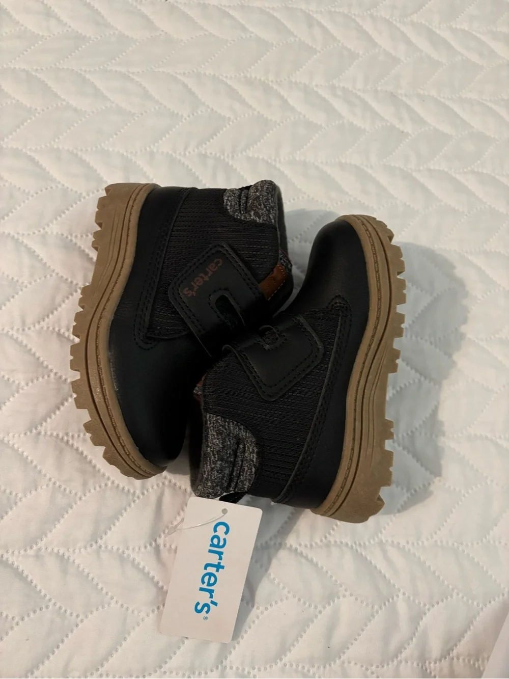 Carter's Black and Tan Rugged Toddler Boot